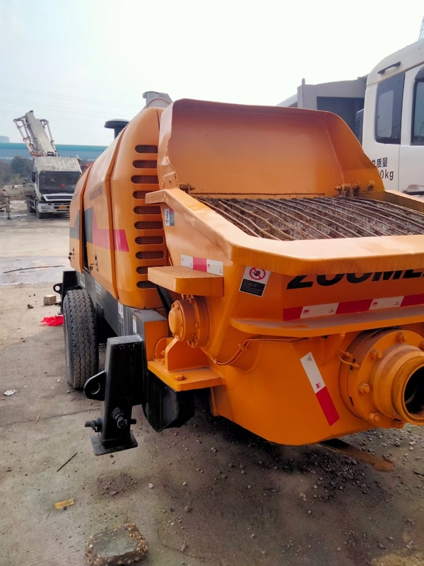 220 Meter 80m3/H Used Concrete Trailer Pump Portable Small With SAE Certificate