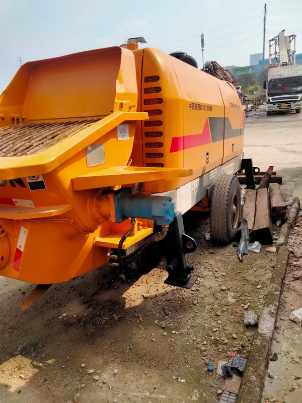 220 Meter 80m3/H Used Concrete Trailer Pump Portable Small With SAE Certificate