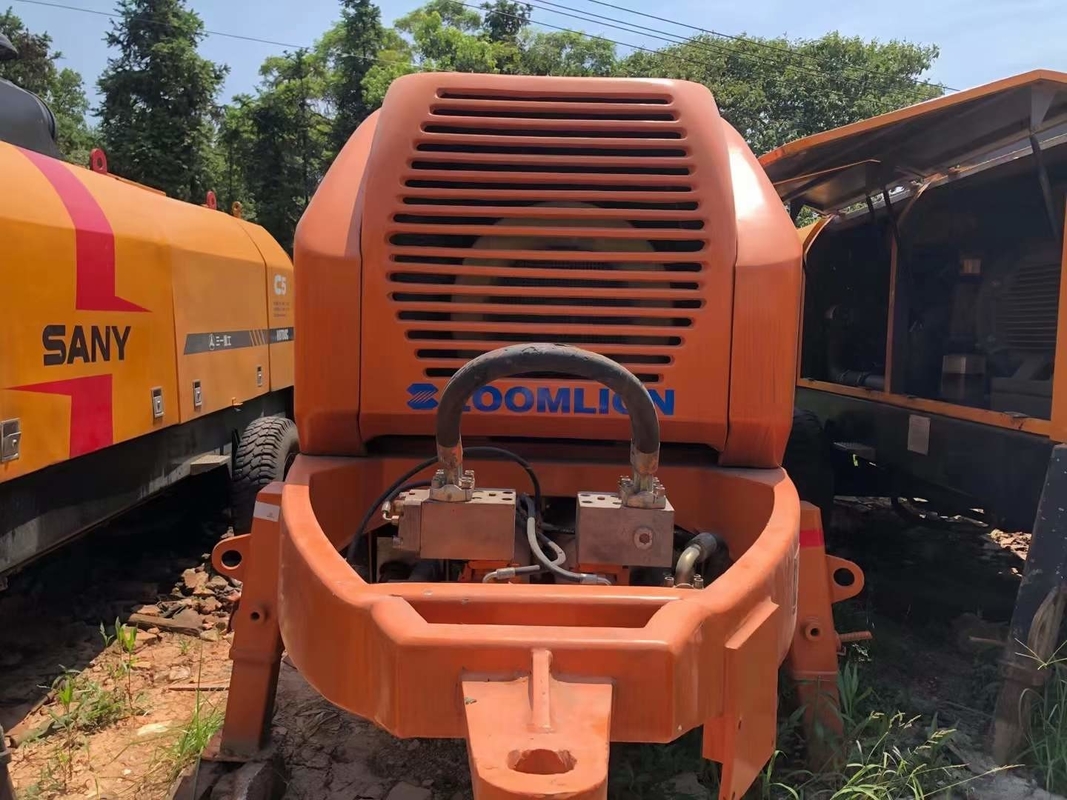 80CBM 8Mpa Used Concrete Trailer Pump Electric Hydraulic Stationary
