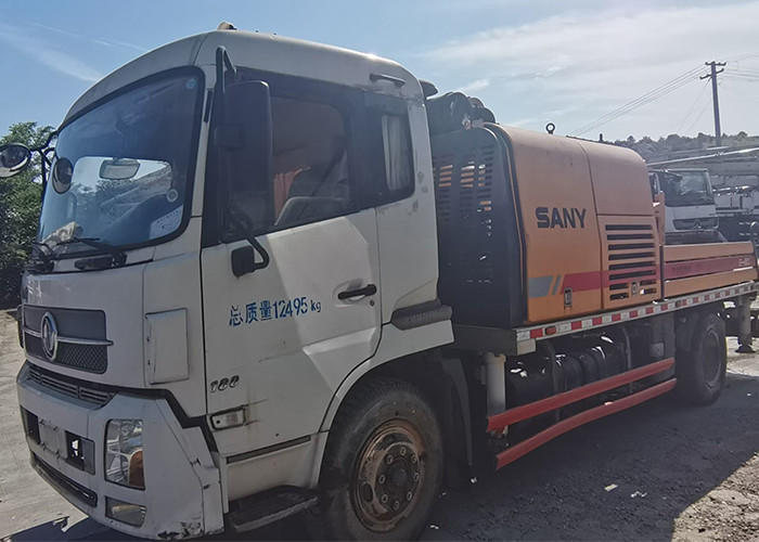 100M3/H SANY Used Concrete Trailer Pump 18Mpa With Diesel Engine