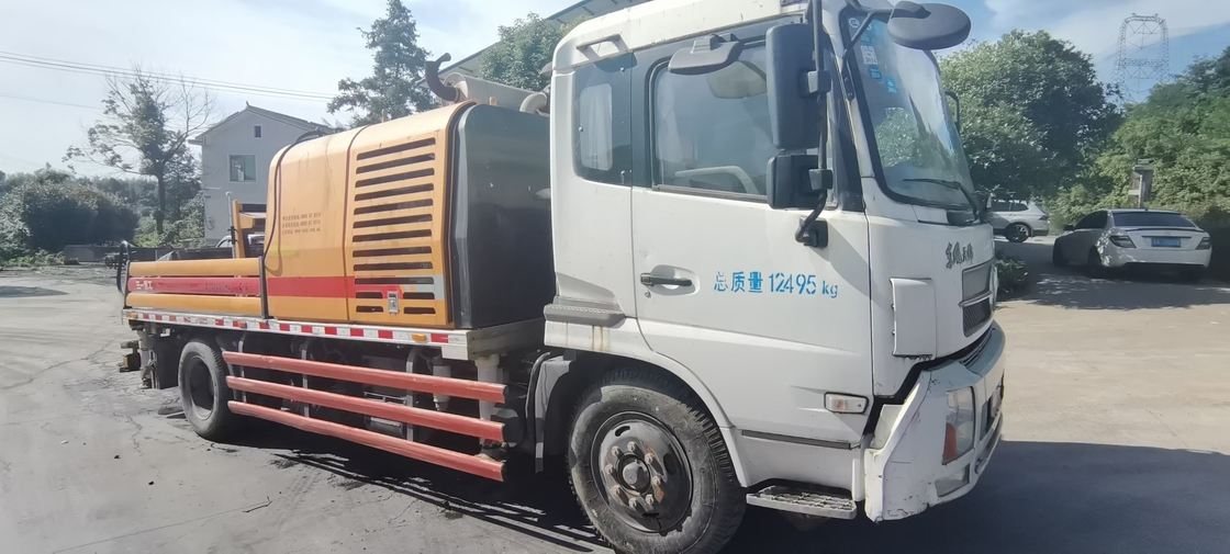 100M3/H SANY Used Concrete Trailer Pump 18Mpa With Diesel Engine