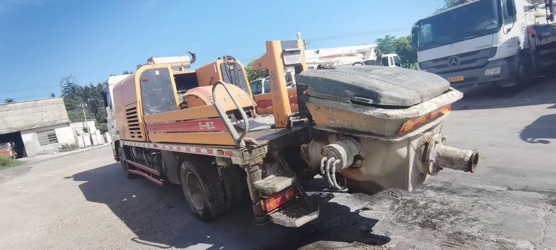 100M3/H SANY Used Concrete Trailer Pump 18Mpa With Diesel Engine