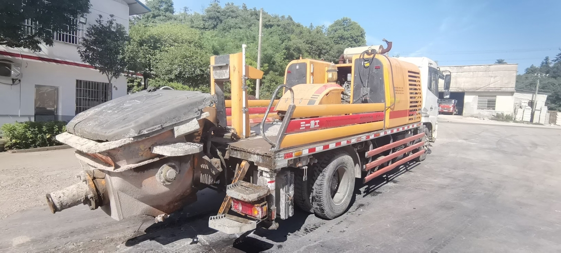 100M3/H SANY Used Concrete Trailer Pump 18Mpa With Diesel Engine