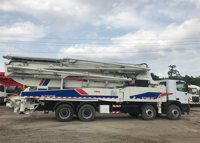 SAE Certified 180CBM/H Concrete Boom Truck Diesel Power High Efficiency