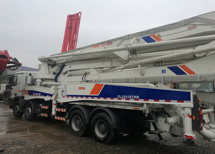 50m Boom Concrete Pump Truck ZLJ5418THB Second Hand High Standard