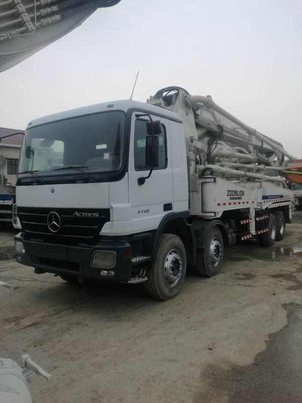 300KW 50m Actros 4141 Concrete Lorry With Pump 2008 Year Large Capacity