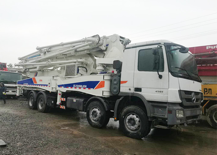 Zoomlion 300KW 50m Used Truck Concrete Pump Anti Vibration Precise Positioning