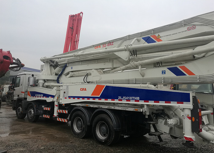 Zoomlion 300KW 50m Used Truck Concrete Pump Anti Vibration Precise Positioning