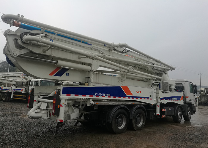 Zoomlion 300KW 50m Used Truck Concrete Pump Anti Vibration Precise Positioning