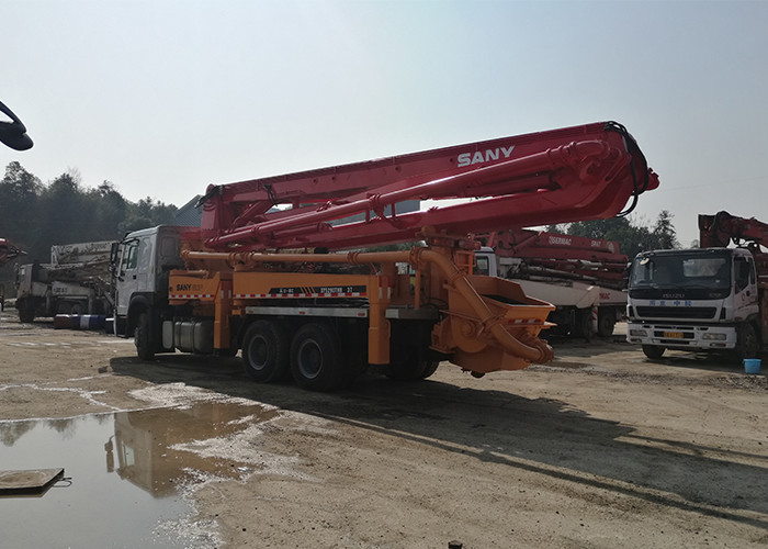 SANY Used Cement Truck Red Refurbished With SAE Certification