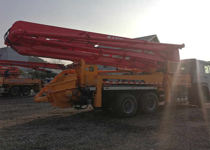 37 Meter 273KW Used Truck Concrete Pump , Sany Concrete Pump 120CBM