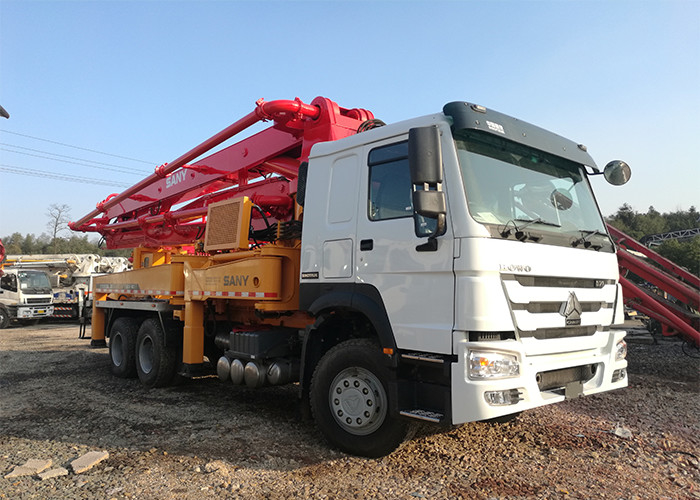 37 Meter 273KW Used Truck Concrete Pump , Sany Concrete Pump 120CBM