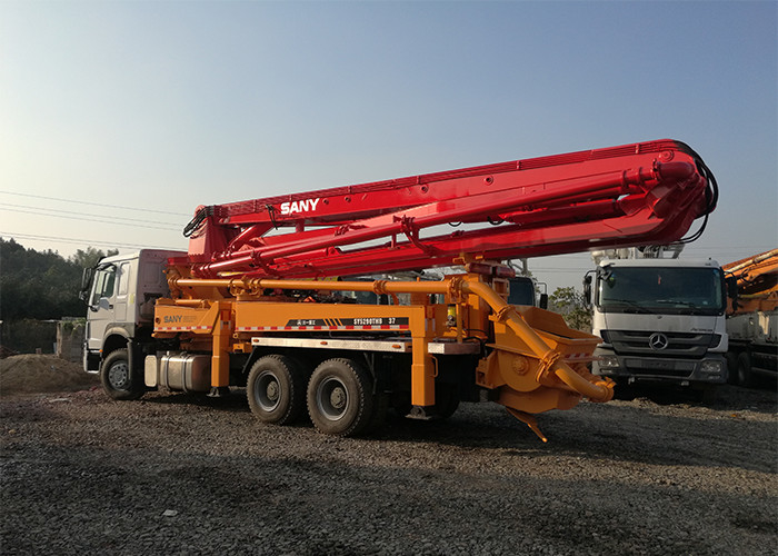 37 Meter 273KW Used Truck Concrete Pump , Sany Concrete Pump 120CBM
