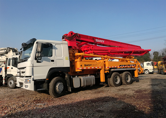 37 Meter 273KW Used Truck Concrete Pump , Sany Concrete Pump 120CBM
