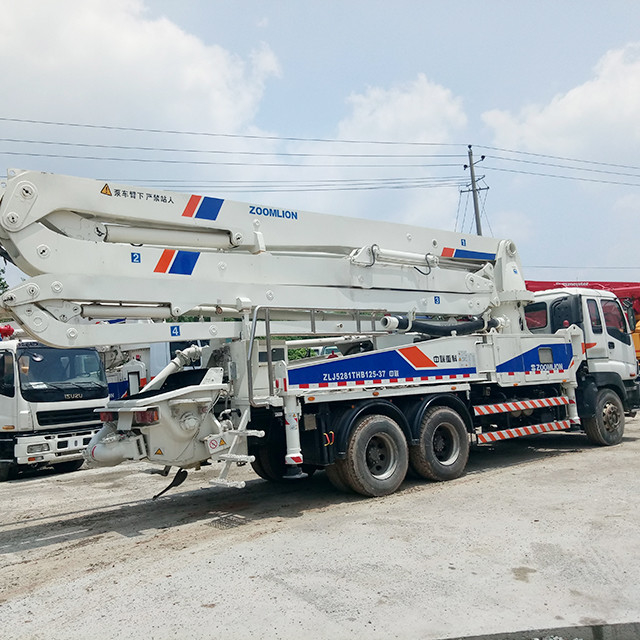 37m 265KW Boom Pressure Concrete Pump Truck Mounted ISUZU CYZ51Q