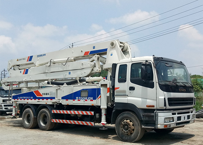 37m 265KW Boom Pressure Concrete Pump Truck Mounted ISUZU CYZ51Q