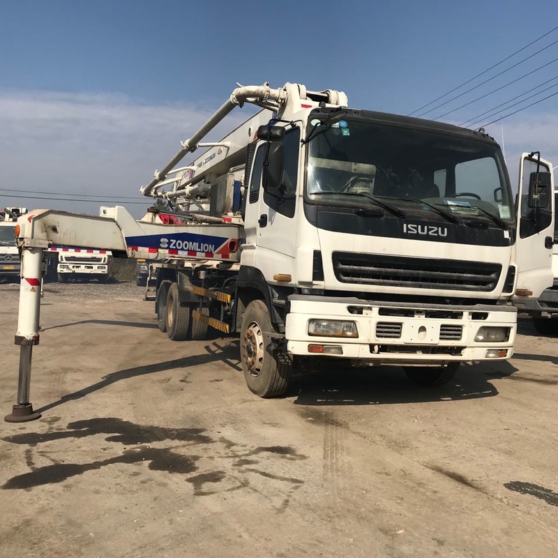 ZOOMLION 37 Meter Used Cement Truck ISUZU Chassis Refurbished