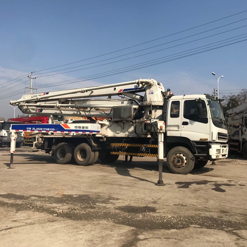 ZOOMLION 37 Meter Used Cement Truck ISUZU Chassis Refurbished