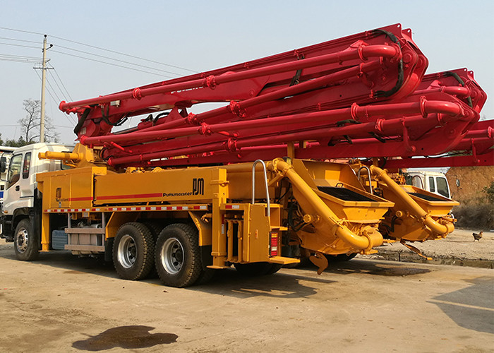 38 Meter Used Truck Concrete Pump , Putzmeister Boom Pump 140m3/H 265KW