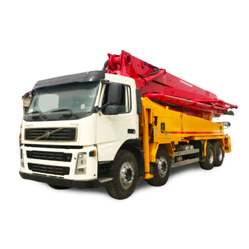 140m3/H Diesel Engine Used Truck Concrete Pump , 42m Concrete Pump With Volvo Chassis