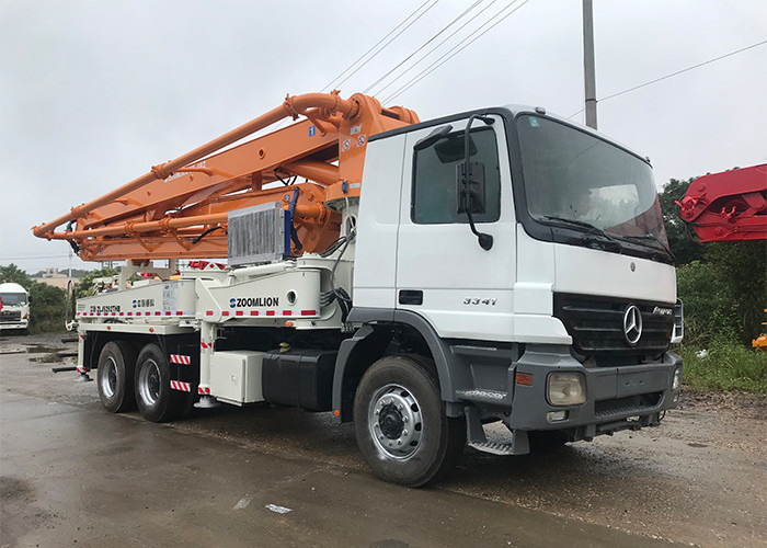 37 Meter 290KW Second Hand Pump Truck 2008 Year Heavy Duty white