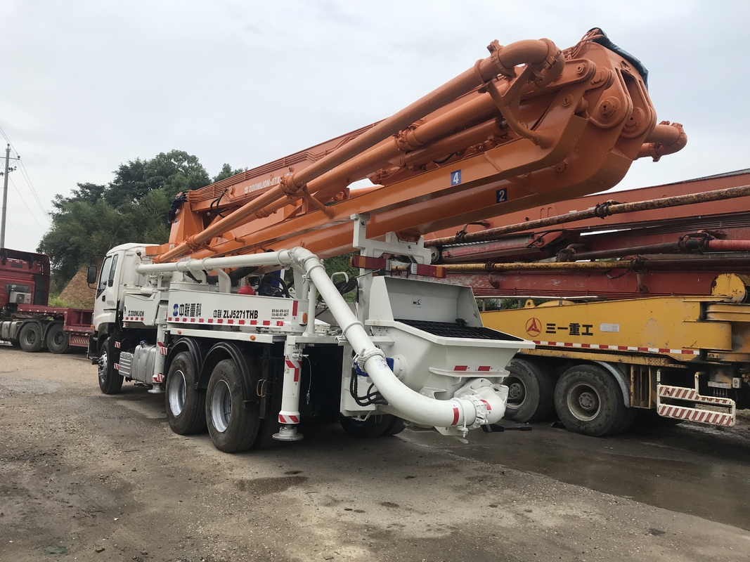 ISO90001 Approved Used Cement Truck , Concrete Pumping Truck 37 Meters