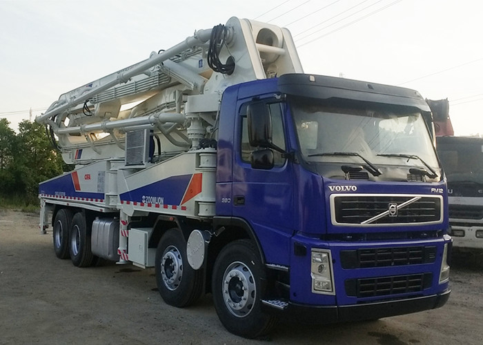 Truck Mounted 47 Meter Concrete Pump , Refurbished Concrete Pumps Heavy Duty