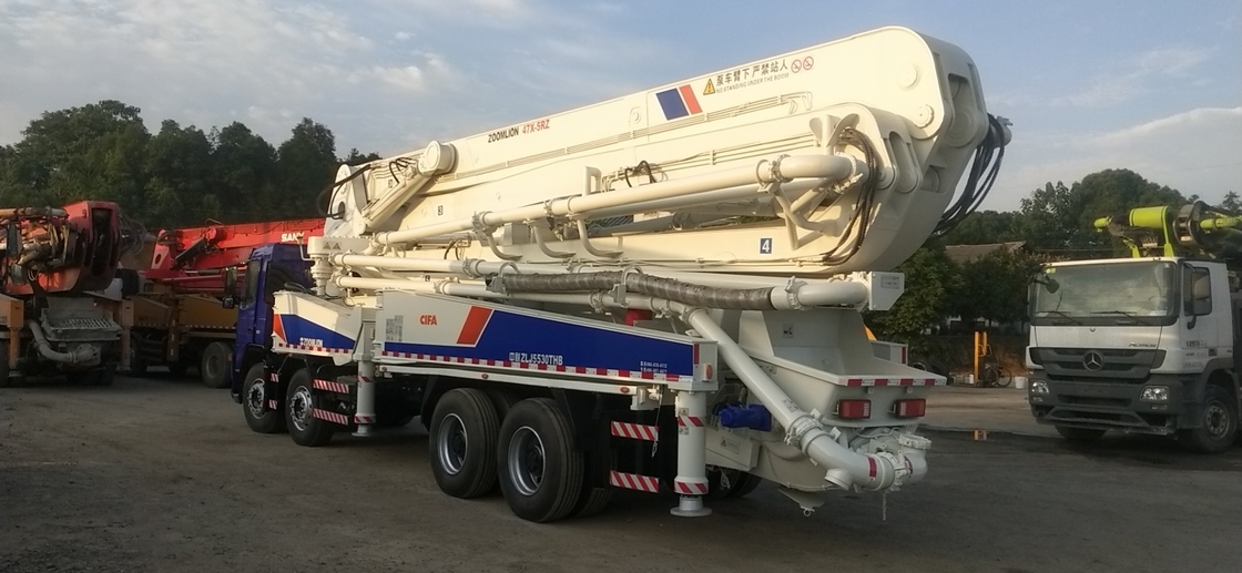 Truck Mounted 47 Meter Concrete Pump , Refurbished Concrete Pumps Heavy Duty