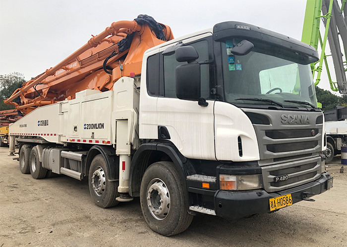 52 Meter ZLJ5430THBK Concrete Boom Truck , Cement Transportation Truck