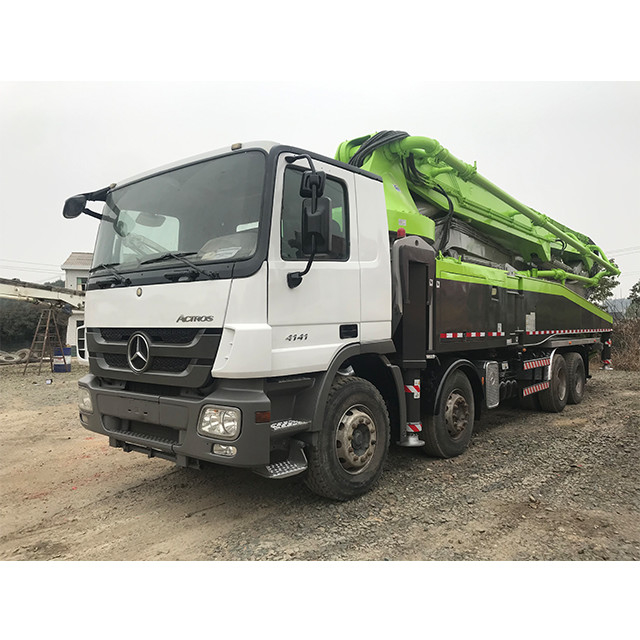 ZLJ5419THB Used Cement Truck With Pump Zoomlion 52m Green Color