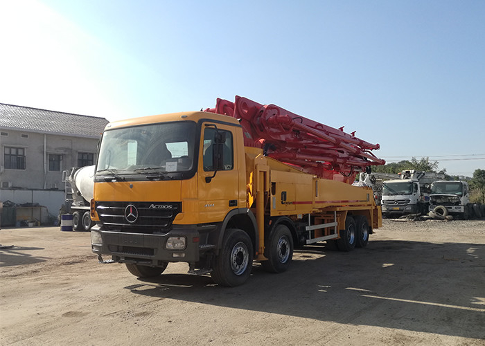 320kw Compact 46m Cement Boom Truck Actors 4141 For Concrete Transmission