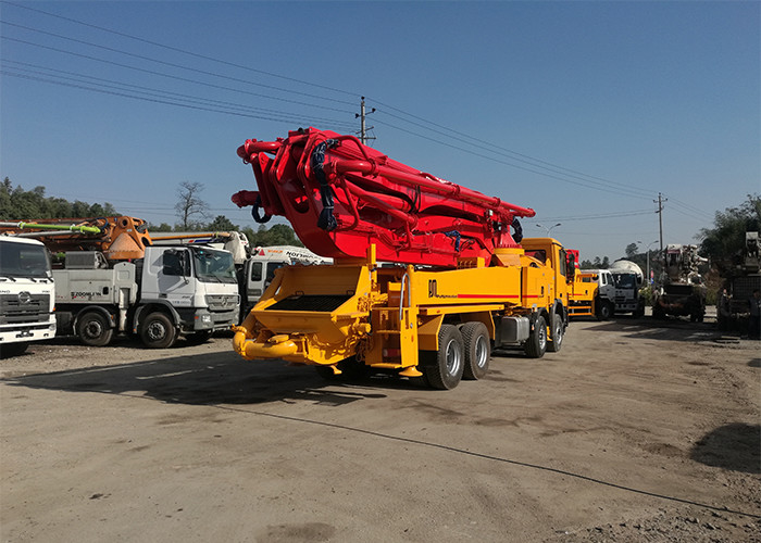 320kw Compact 46m Cement Boom Truck Actors 4141 For Concrete Transmission