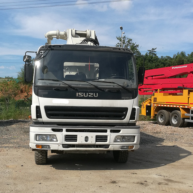 265KW 37m Refurbished Beton Pump Isuzu Truck Mounted Good Condition