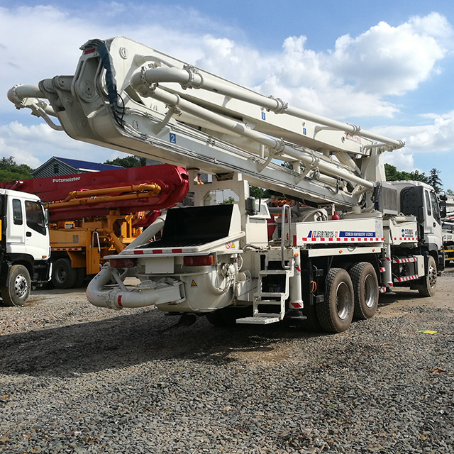265KW 37m Refurbished Beton Pump Isuzu Truck Mounted Good Condition