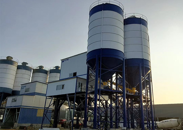ISO9001:2008 25m3 Cement Mixing Plant Electric Mini Size Customized