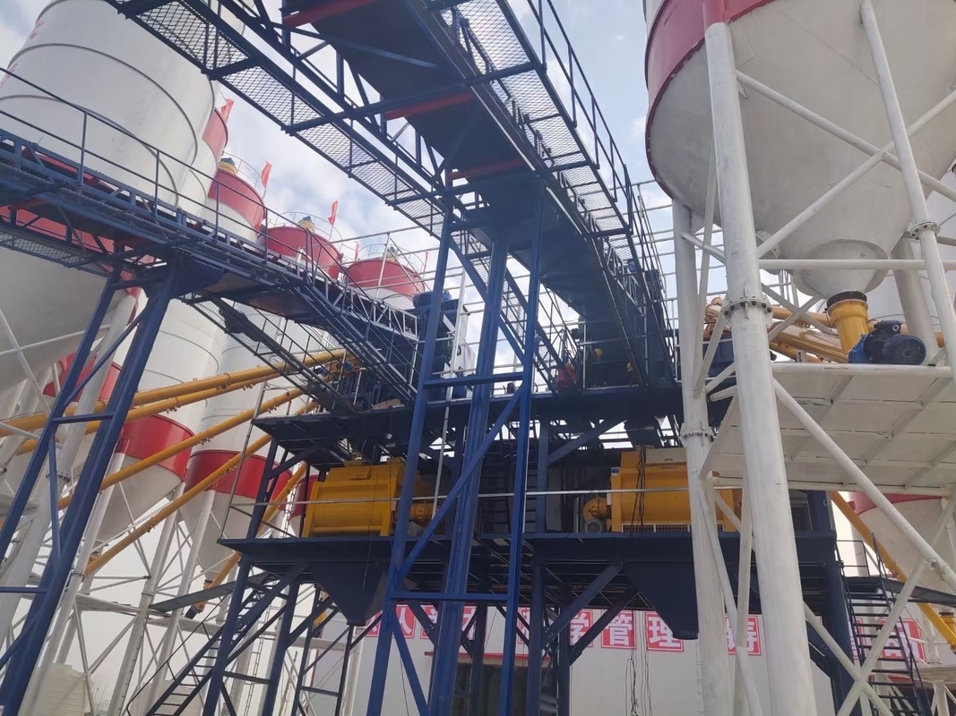 90m3/H HZS90 Concrete Batching Plant Dry Automatic Control System