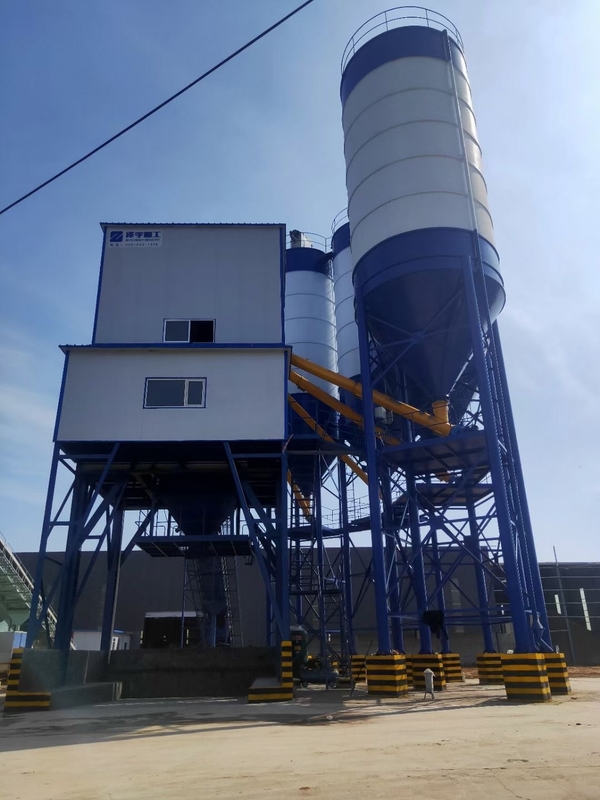 Automatic Electric HZS120 Concrete Batching Plant With JS2000 Mixer