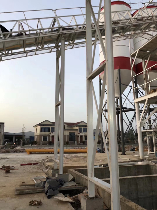 Capacity 150m3 260KW Mobile Batching Plant Mobile With JS3000 Mixer