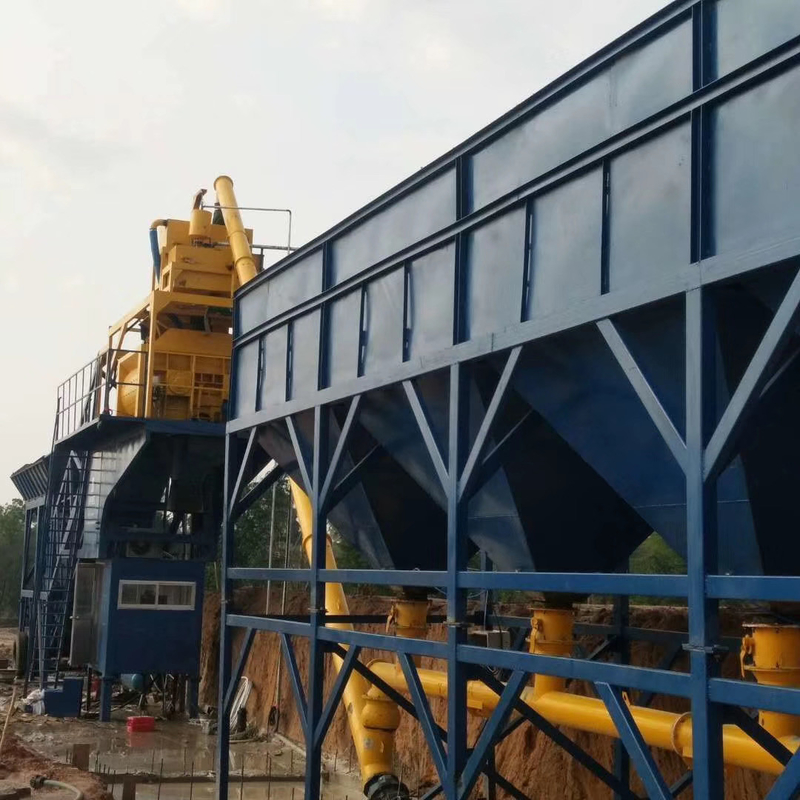 120m3/H HZS120 215KW Concrete Batching Plant , Ready Mix Batching Plant New Condition