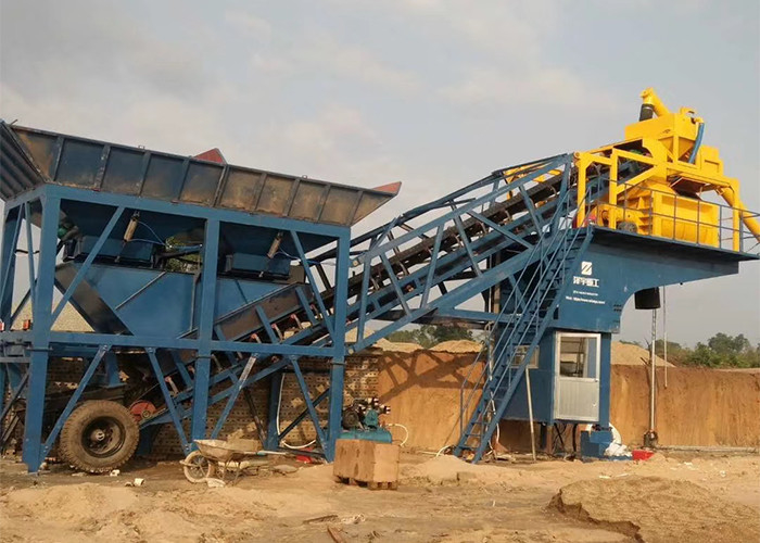 120m3/H HZS120 215KW Concrete Batching Plant , Ready Mix Batching Plant New Condition