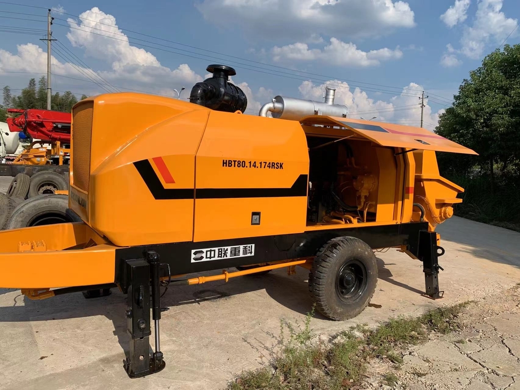 14/8 MPa Zoomlion Renewed Cement Pump HBT8014174RSU Trailer Pump