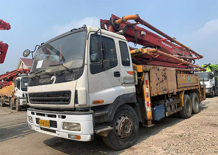 Putzmeister Not Renewed Beton Pump Used Cement Truck Boom Puming Car 42 Meter