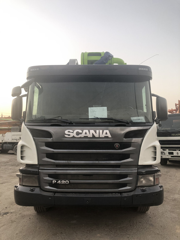 Zoomlion Pumpers Used Concrete Pump Truck 56M Scania Green Color 180m3/H