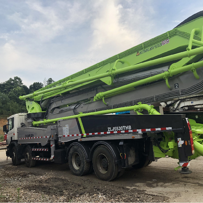 Zoomlion Pumpers Used Concrete Pump Truck 56M Scania Green Color 180m3/H