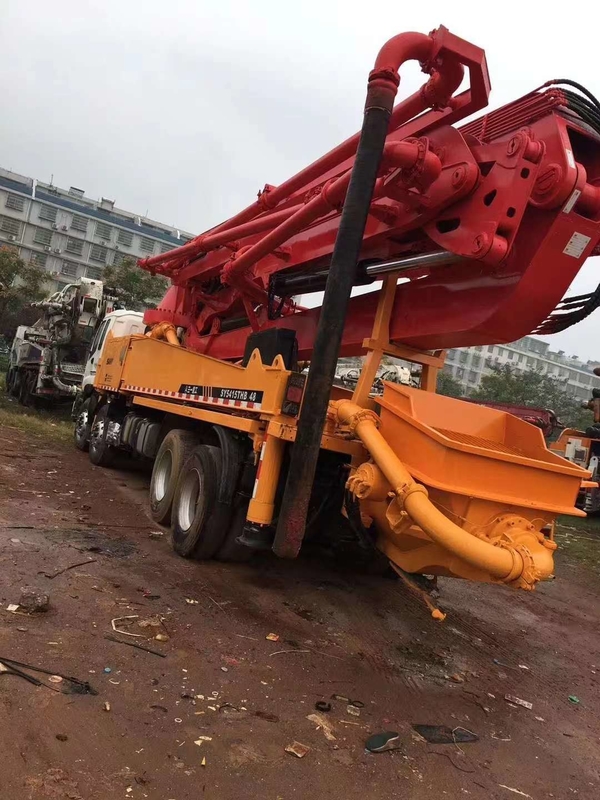 287KW Construction Sany Renewed Beton Pump 46 Meter With Isuzu X Leg