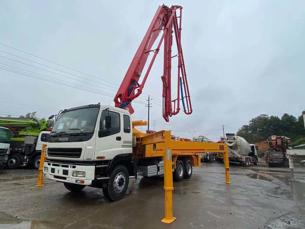 38m Second Hand Pump Truck Putzmeister Used Three Axle Isuzu Cement Pump Truck