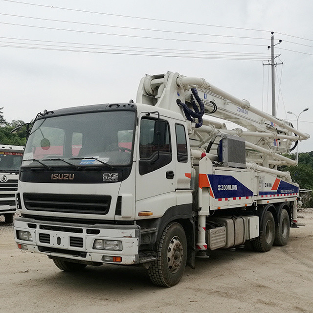 Refurshbished Zoomlion 4RZ Second Hand Truck Isuzu Chassis 37m 120m3/H