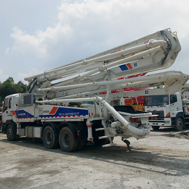 Refurshbished Zoomlion 4RZ Second Hand Truck Isuzu Chassis 37m 120m3/H