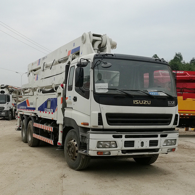 Refurshbished Zoomlion 4RZ Second Hand Truck Isuzu Chassis 37m 120m3/H