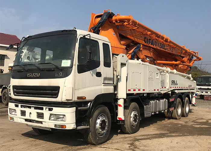 8*4 Zoomlion Concrete Pump Truck Renewed Beton Pump Isuzu Chassis 50m 160m3/H